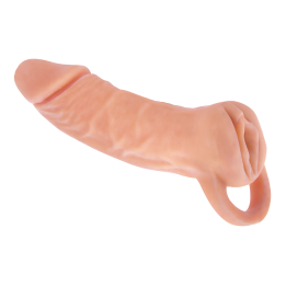 NMC TWO IN ONE 7 INCH PENIS EXTENDER AND MASTURBATOR FLESH